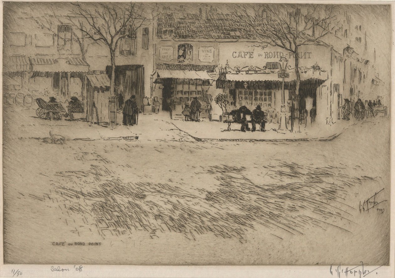 Café du Rond Point da Lester George Hornby