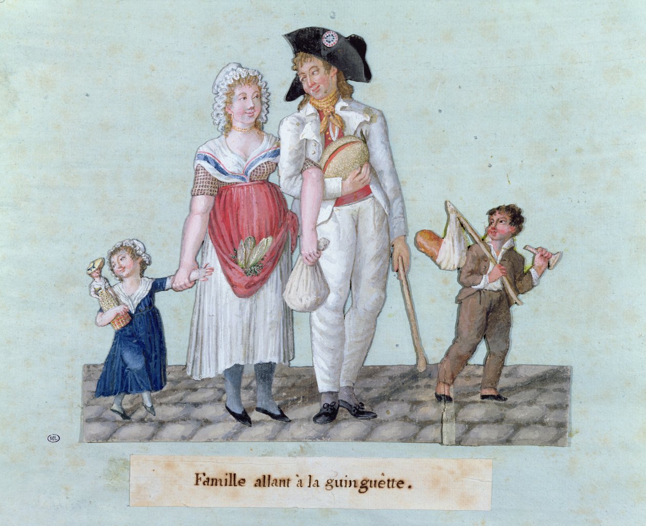 Famiglia che va alla 
