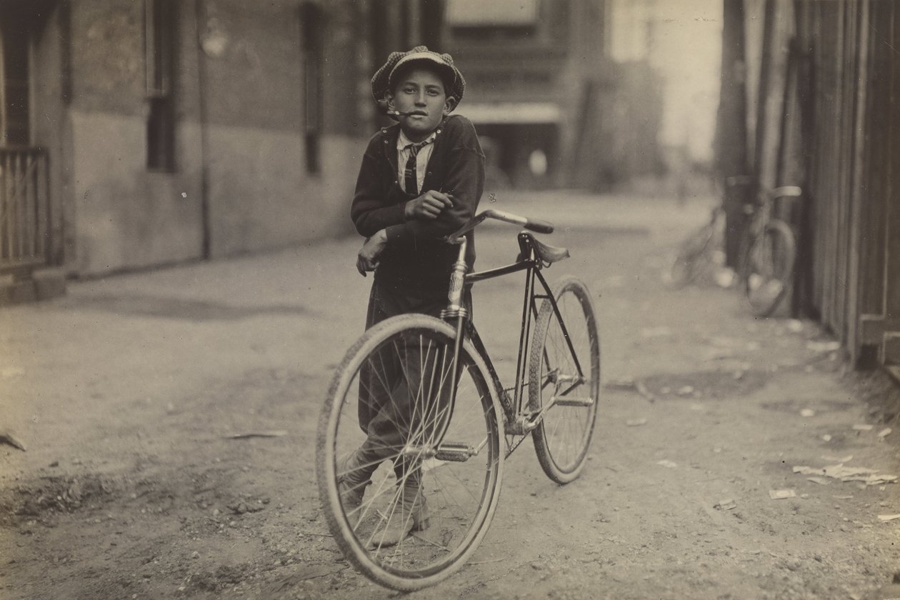 Ragazzo messaggero per la Mackay Telegraph Company, Waco, Texas da Lewis Wickes Hine