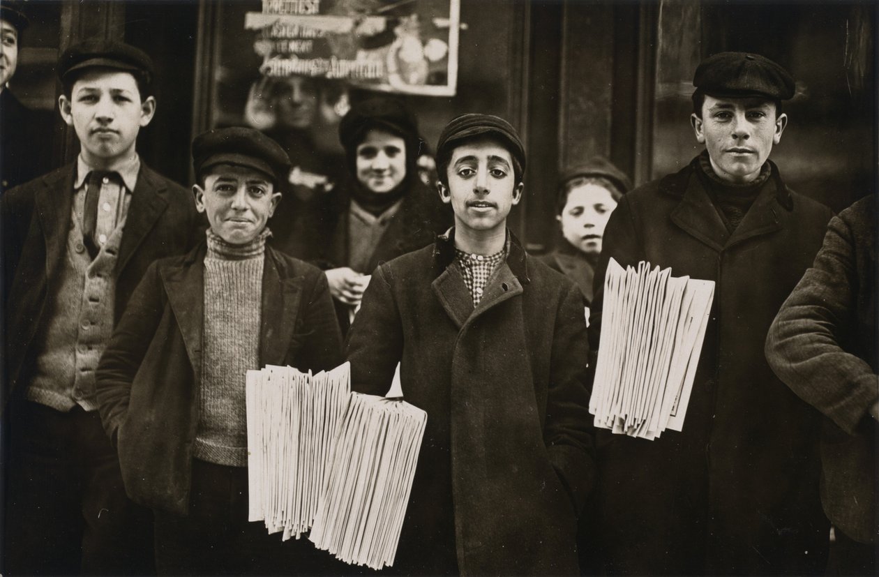 Hartford Newsboys, 1909 (foto) da Lewis Wickes Hine