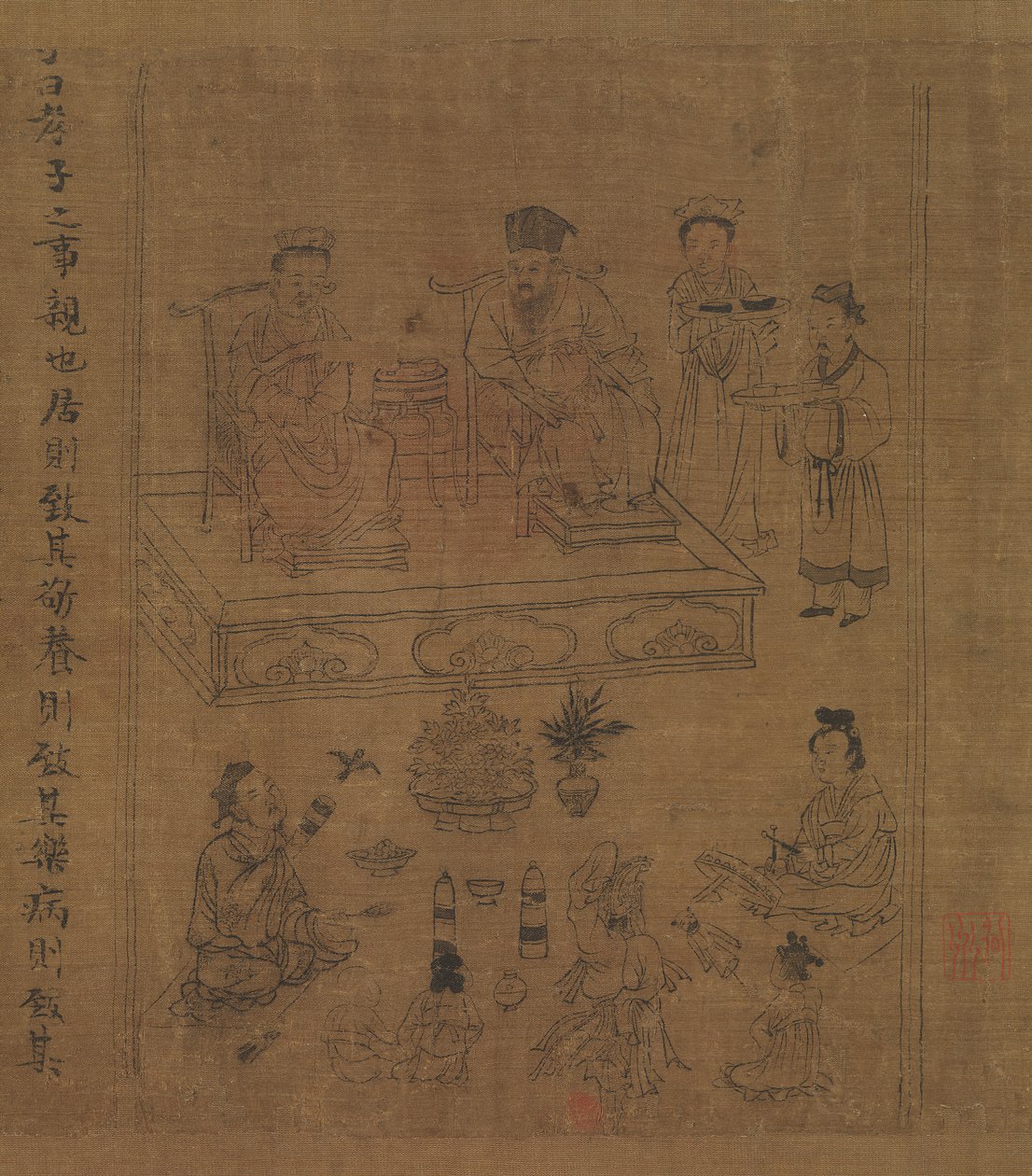 Il classico della pietà filiale, ca. 1085 da Li Gonglin