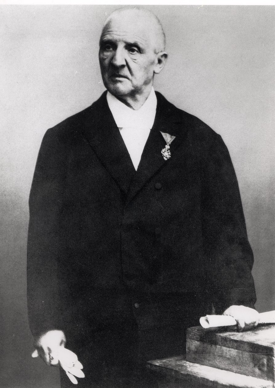 Anton Bruckner (1824-96) (foto b/n) da Unbekannt Unbekannt