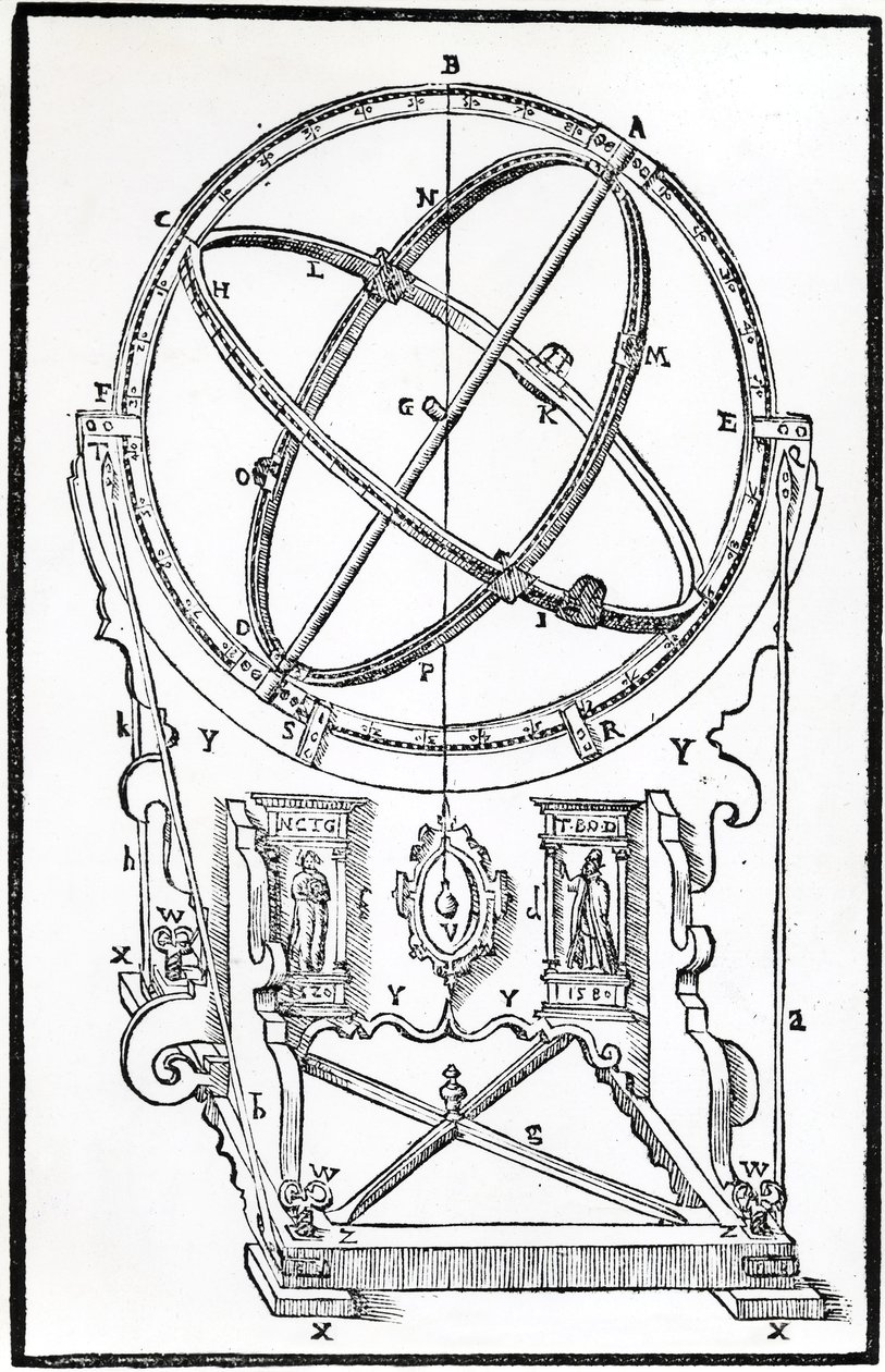 Equatoriale armillare di Tycho Brahe da Unbekannt Unbekannt