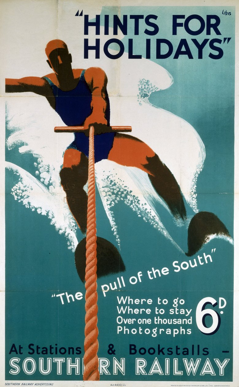 Suggerimenti per le vacanze", manifesto SR da Libis (1897 1985)