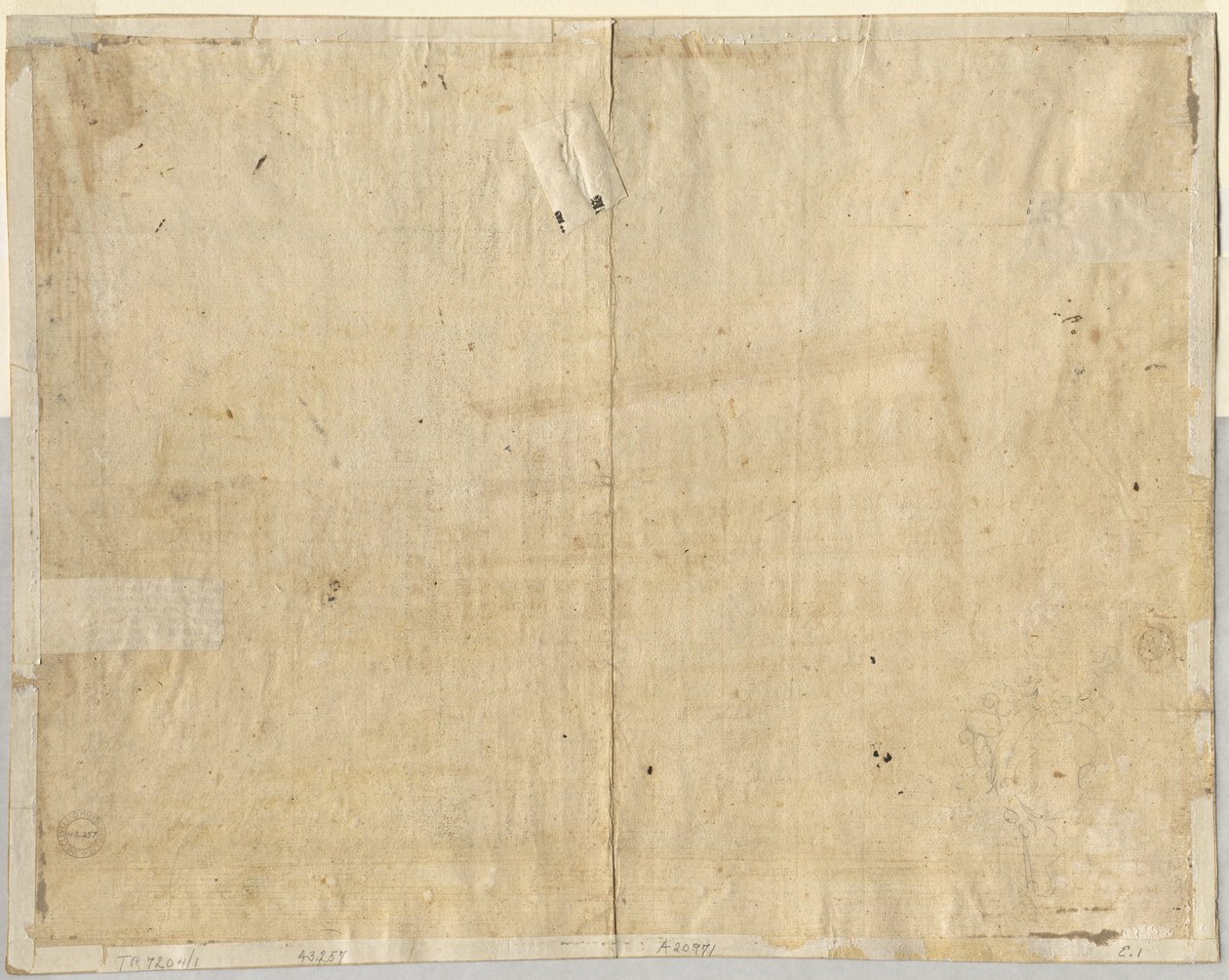 Cartouche verso, 1664 da Lievin Cruyl