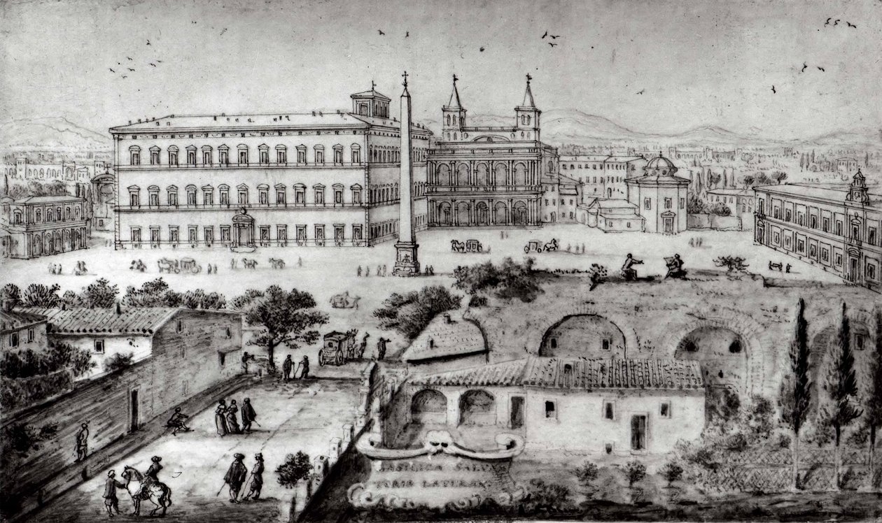 Veduta del Laterano, Roma da Lievin Cruyl