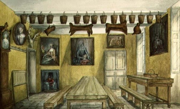 La sala dei servi ad Aynhoe da Lili Cartwright