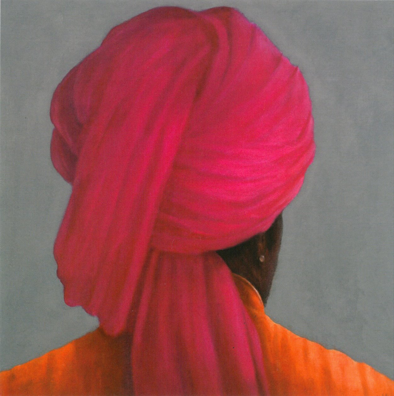 Turbante rosa da Lincoln Seligman