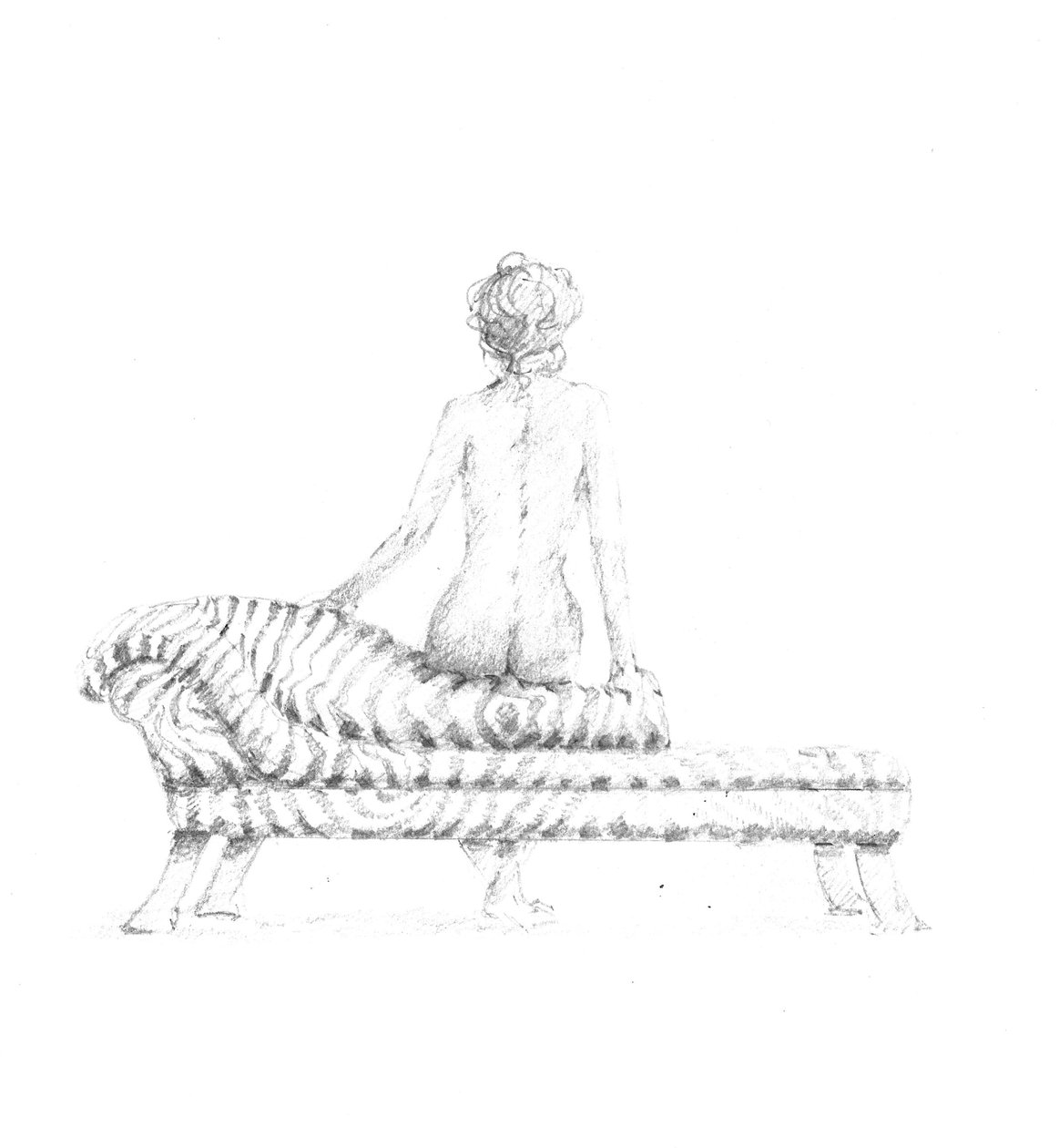 Nudo seduto da Lincoln Seligman