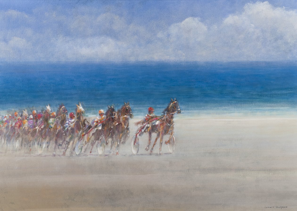 Corse al trotto, Lancieux, Bretagna, 2014 da Lincoln Seligman