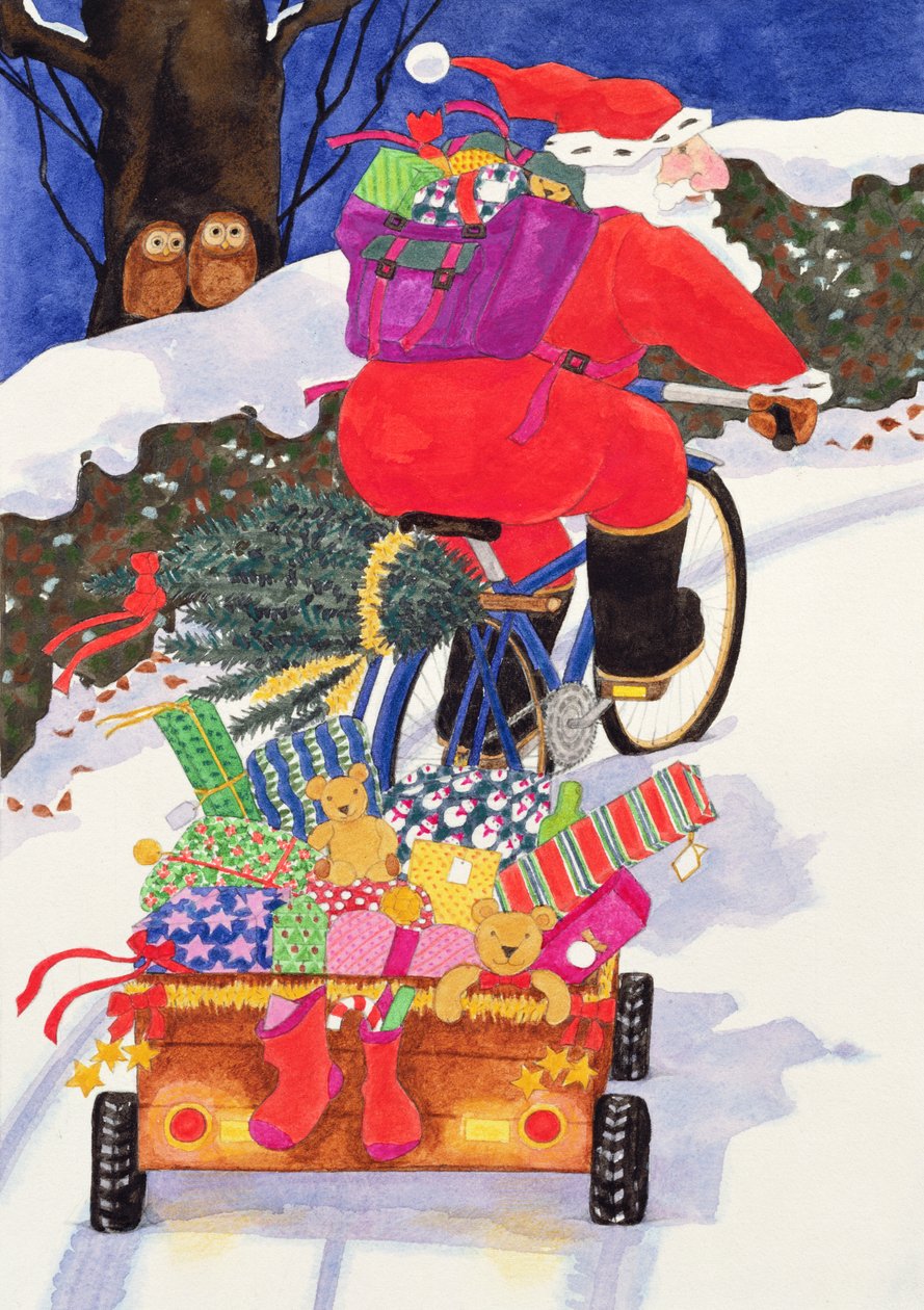 Bicicletta di Babbo Natale da Linda Benton