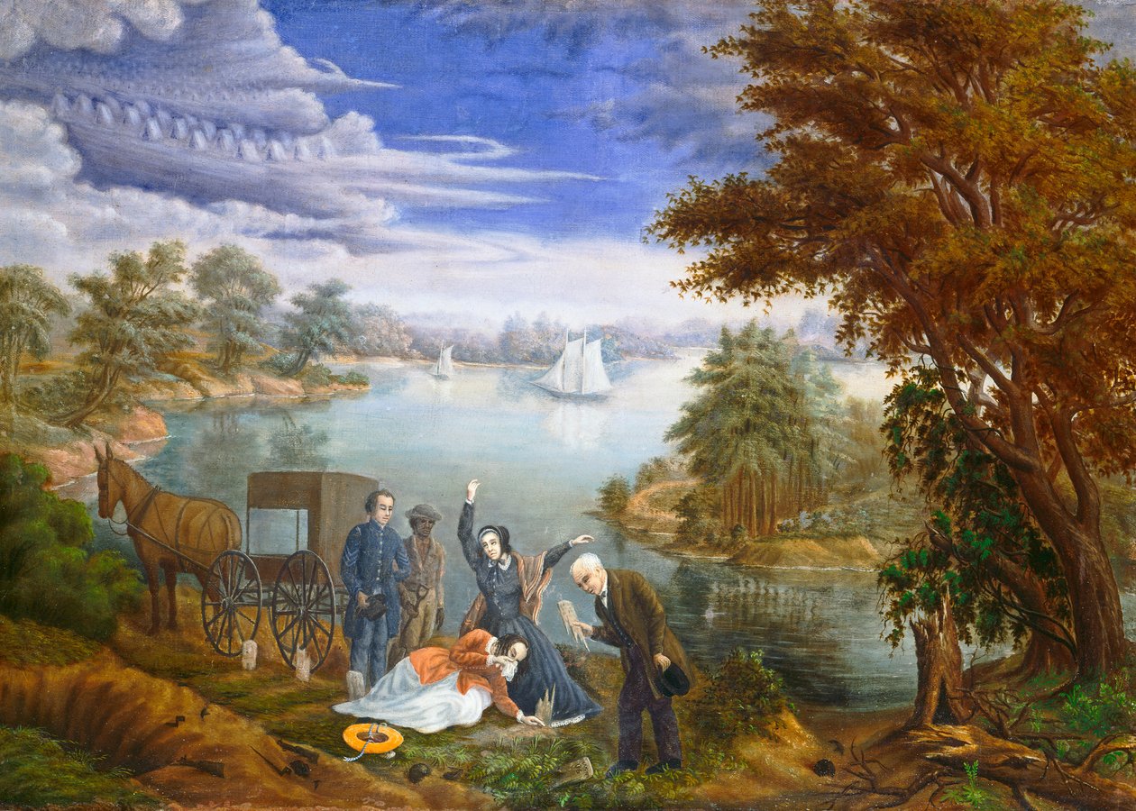 La sepoltura, c.1890 da Linton Park