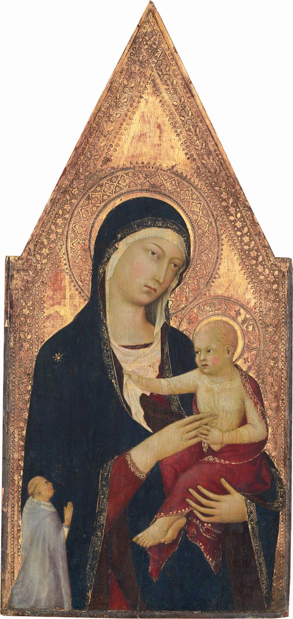 Madonna col Bambino e donatore, 1325-1330 da Lippo Memmi