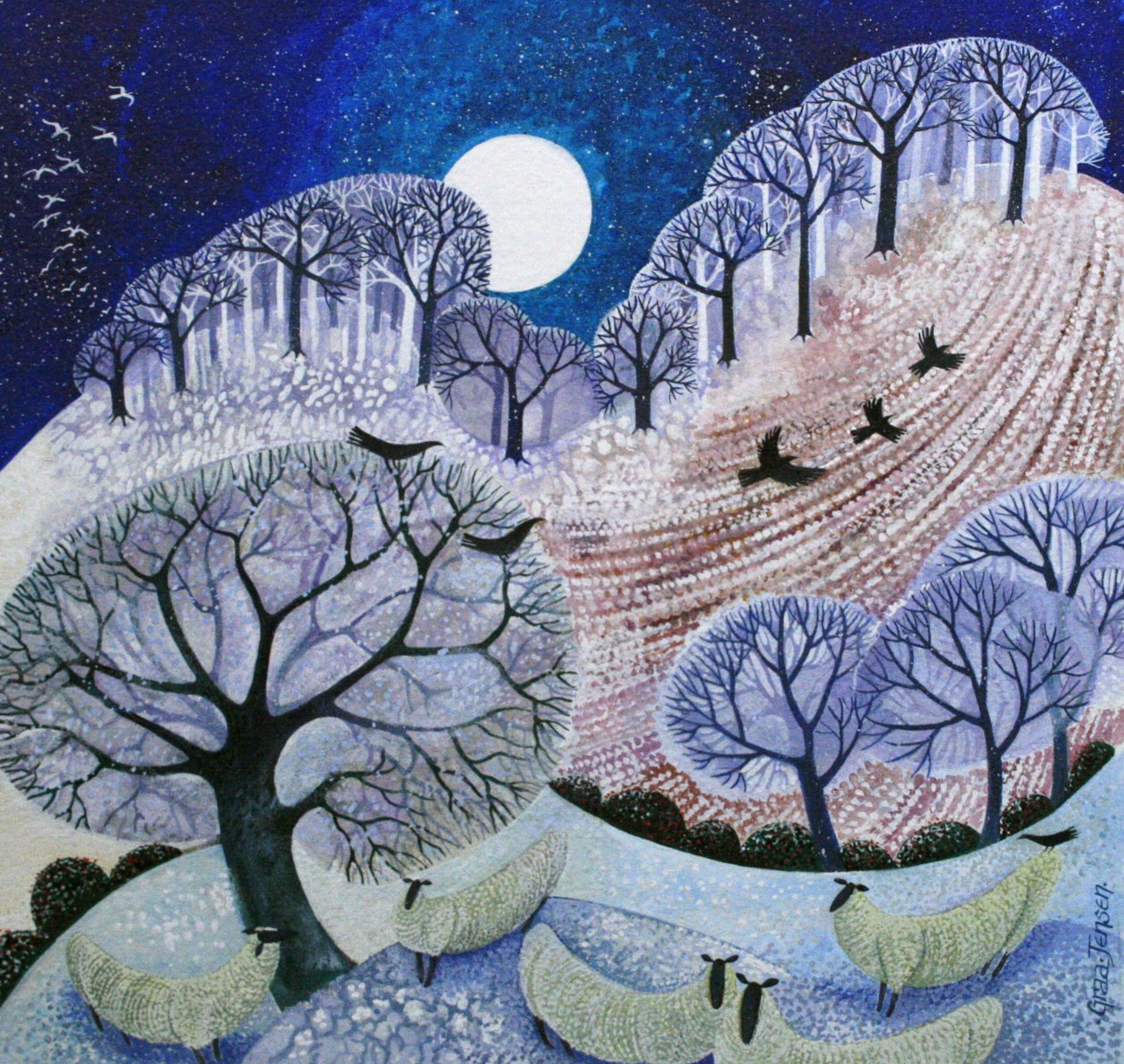 Prima neve sulle colline del Surrey da Lisa Graa Jensen