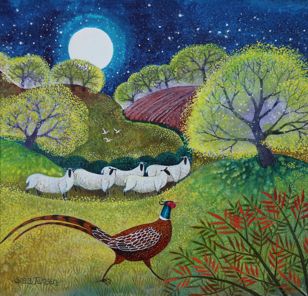 Mr. Handsome, 2024 (acrilici su lino) da Lisa Graa Jensen