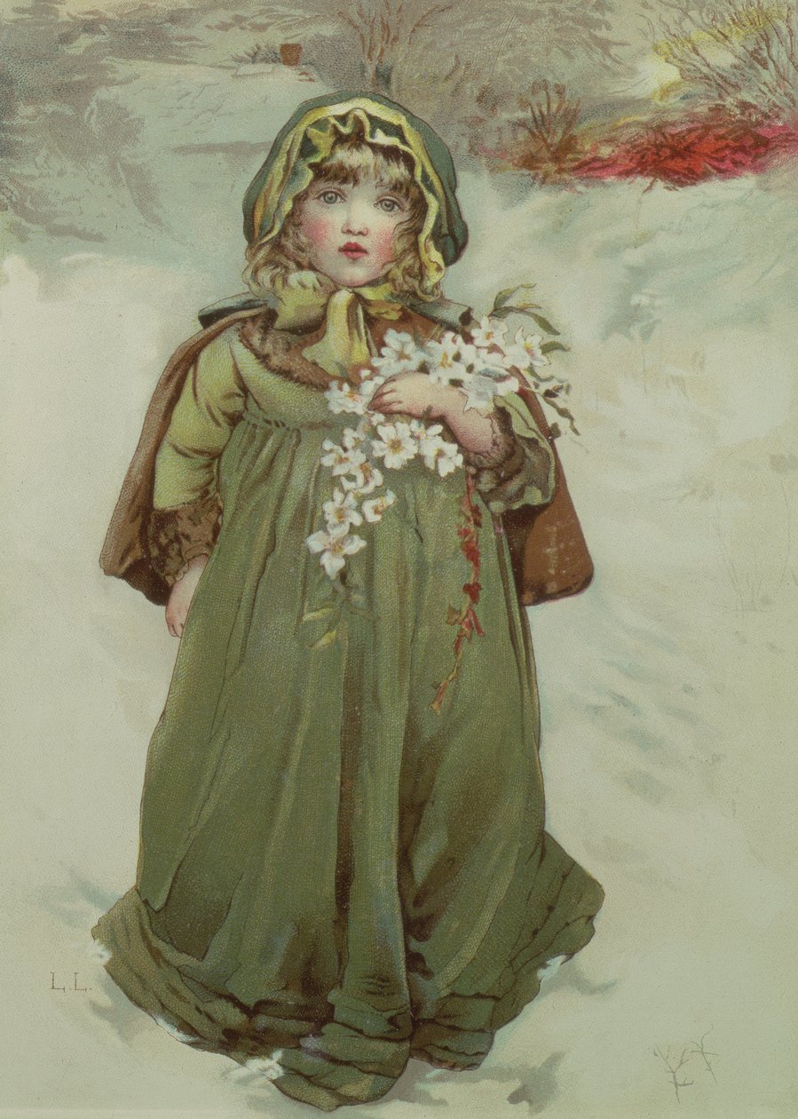 Frontespizio da Christmas Roses, 1880 da Lizzie Mack