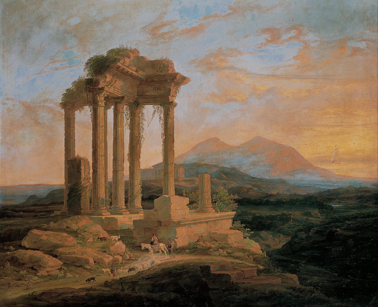 Paesaggio con rovine da Lluís Rigalt