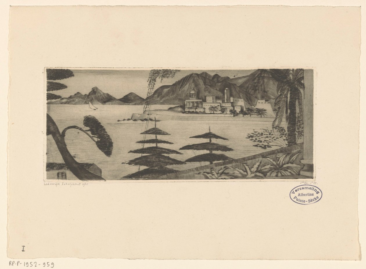 Ajaccio da Lodewijk Schelfhout (signed by artist)