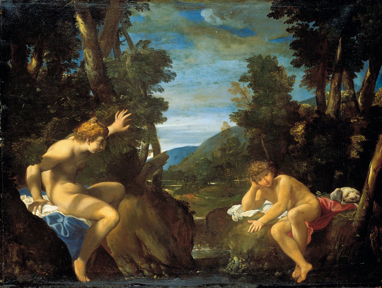 Salmacide e Ermafrodito da Lodovico Carracci