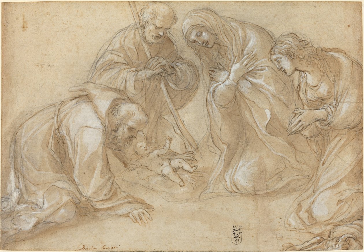 La Natività con i santi Francesco e Agnese da Lodovico Carracci