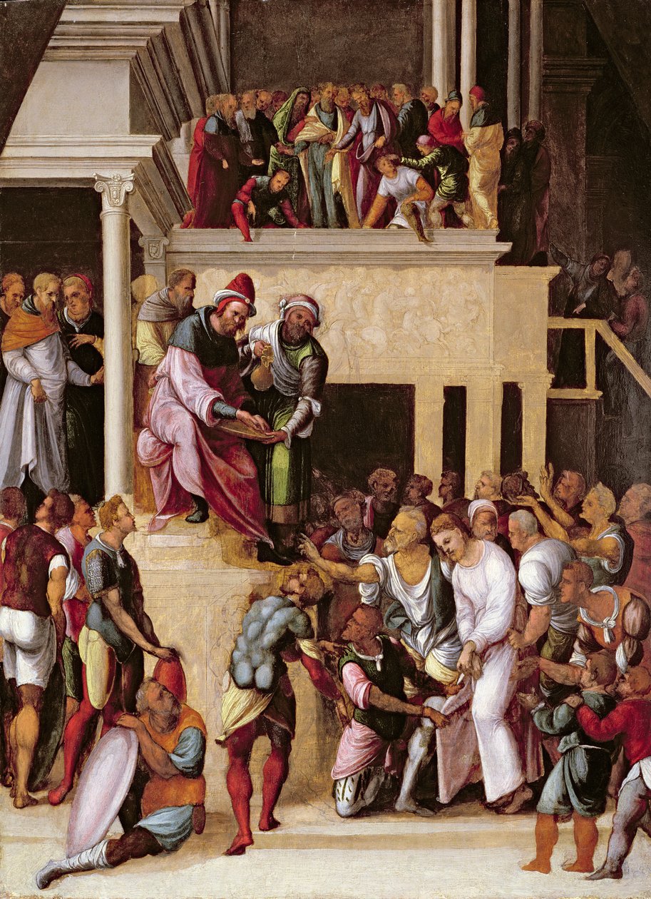 Cristo davanti a Pilato, c.1530 da Lodovico Mazzolino