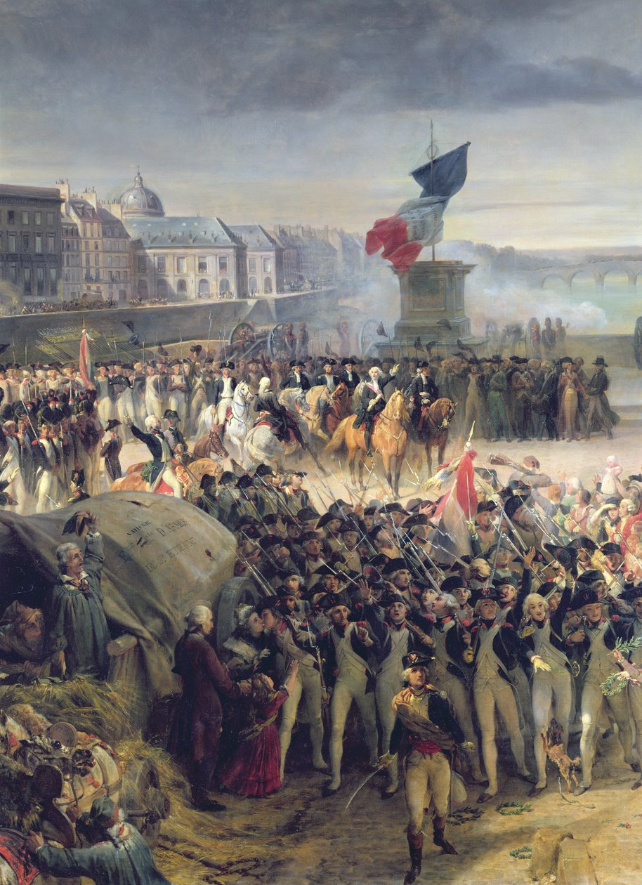 La Guardia Nazionale di Parigi parte per unirsi all