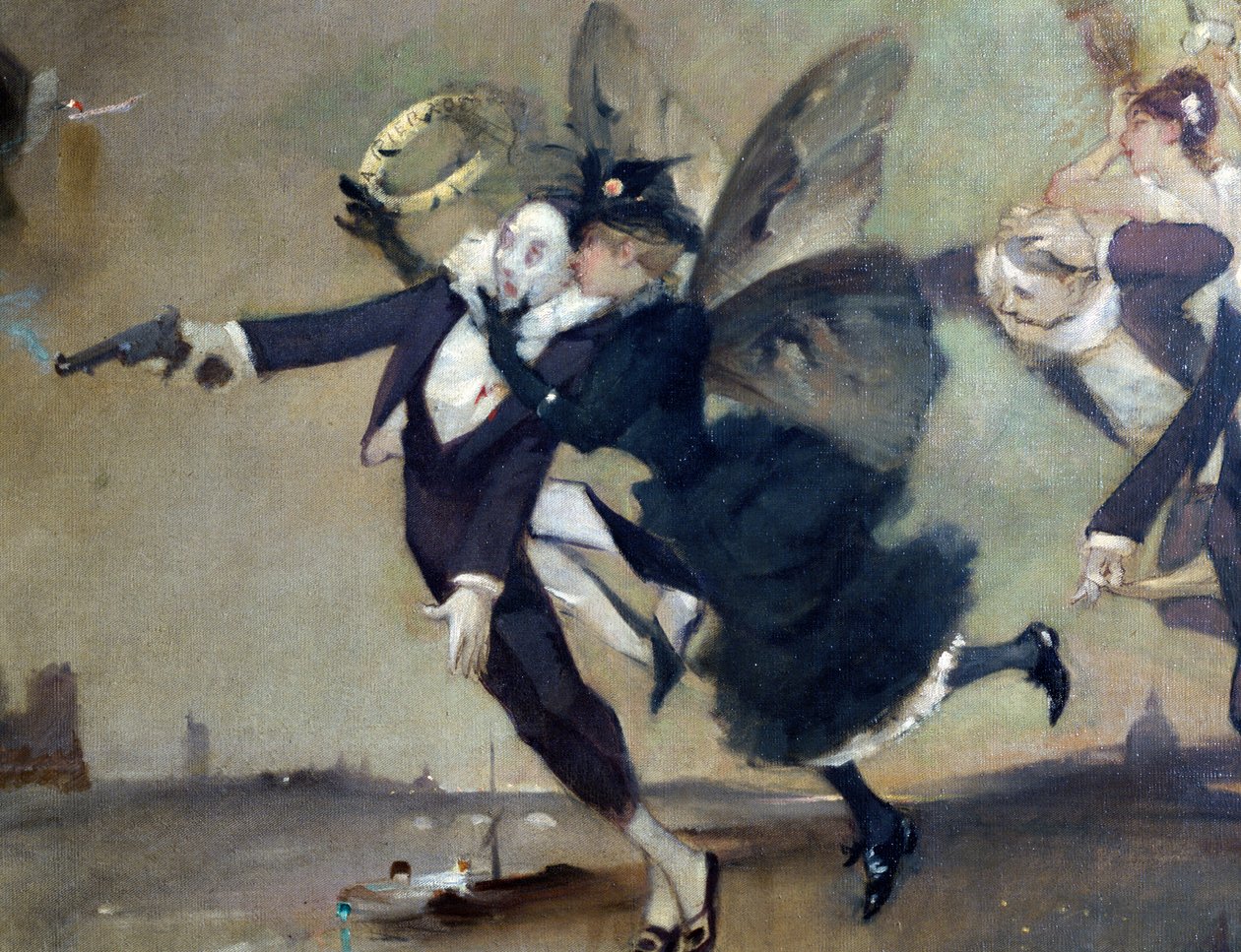Parce Domine (dettaglio), c1884 da Léon Adolphe Willette