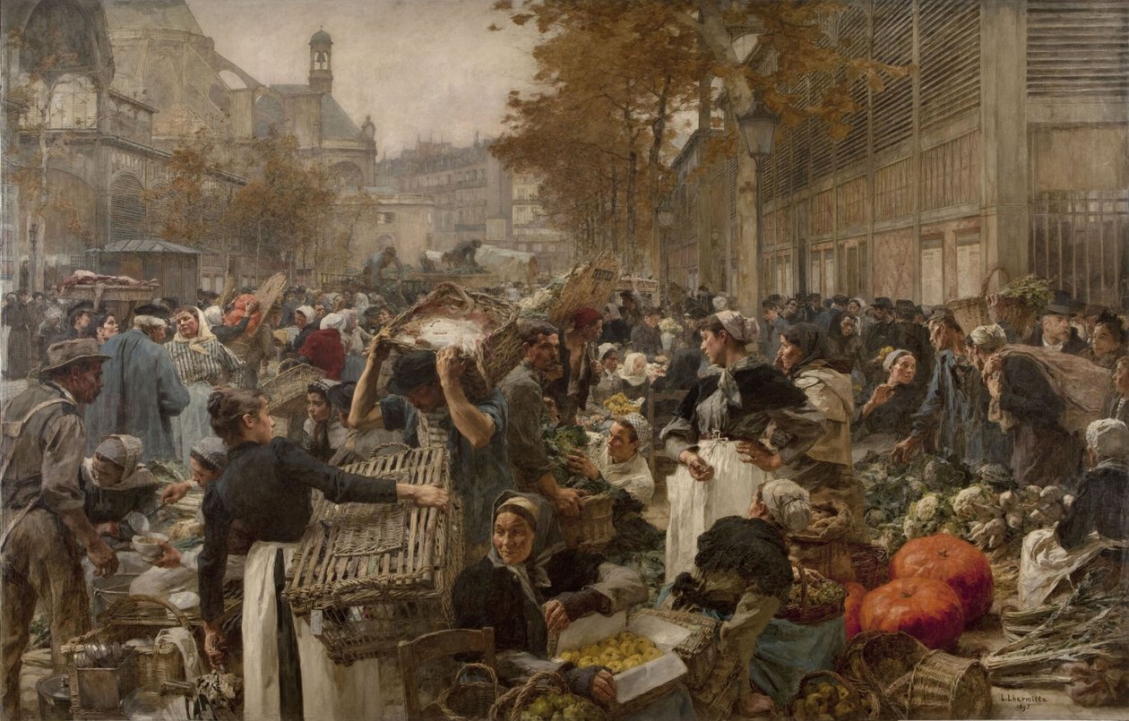 Les Halles da Léon Lhermitte