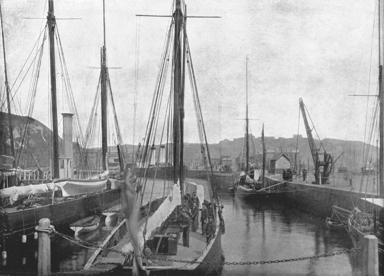 Il porto, Dover, 1895 da London Stereoscopic and Photographic Co
