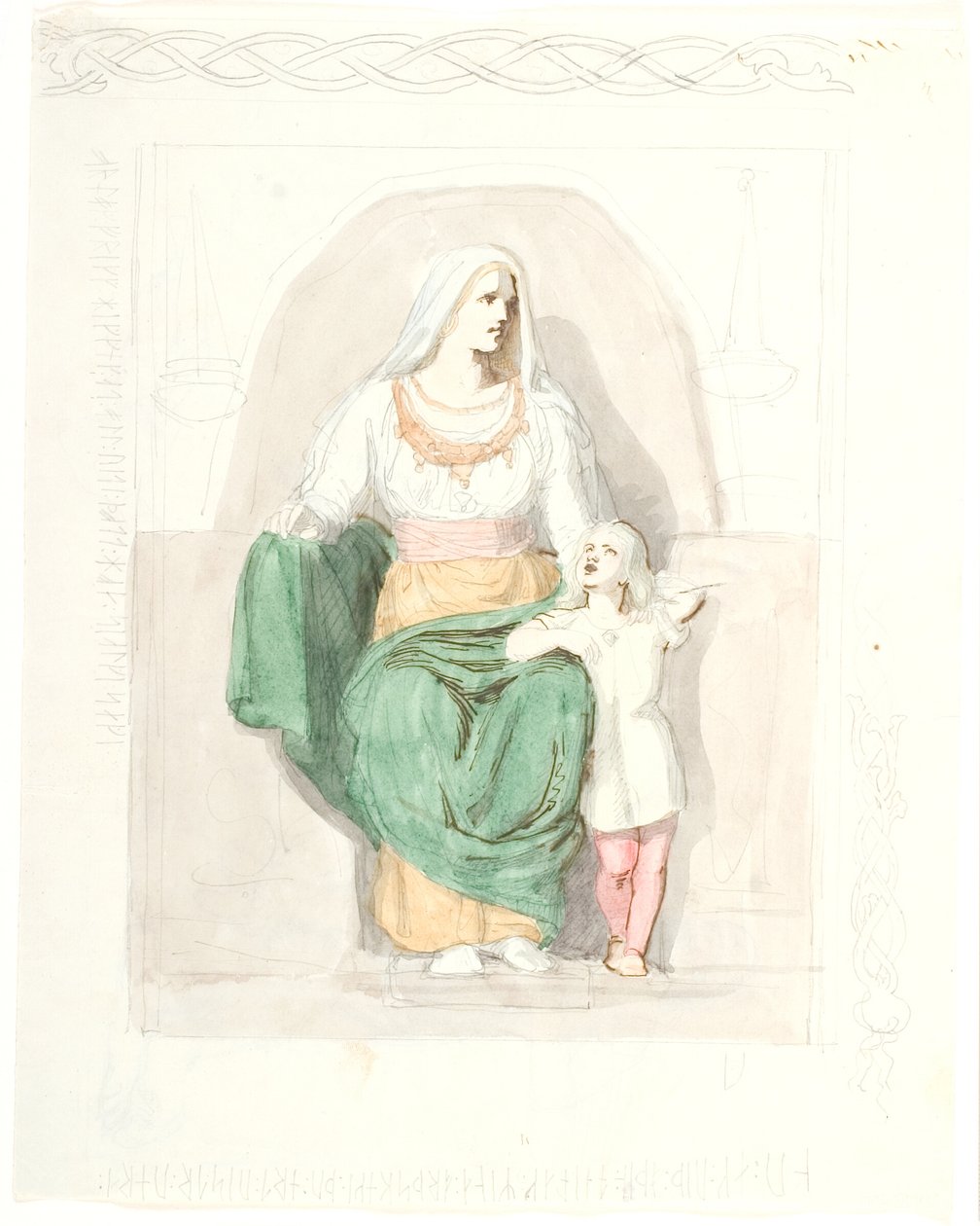 Frigga con Gersimi da Lorenz Frølich