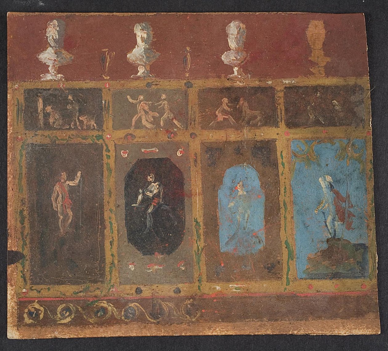 Decorazioni murali per Valhøj 1838/1839 da Lorenz Frølich