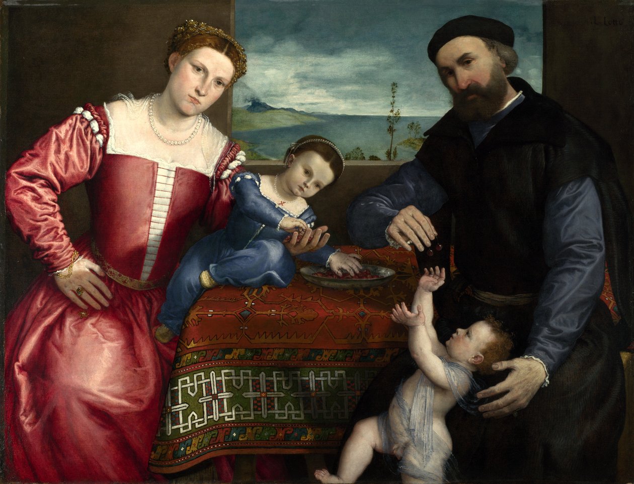 Famiglia Volta da Lorenzo Lotto