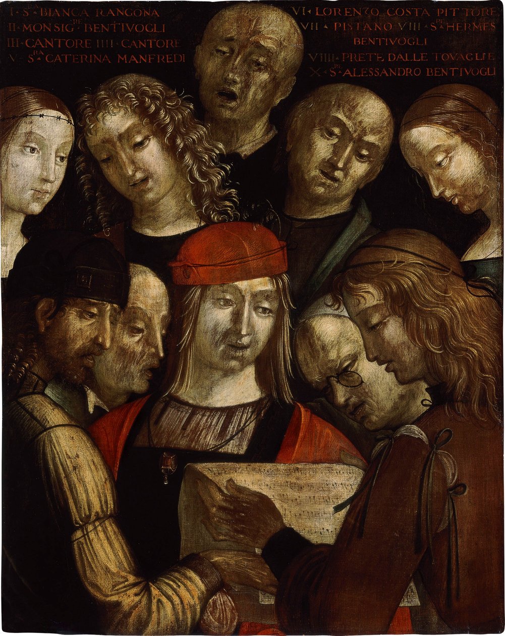 The Bentivoglio Family da Lorenzo Costa