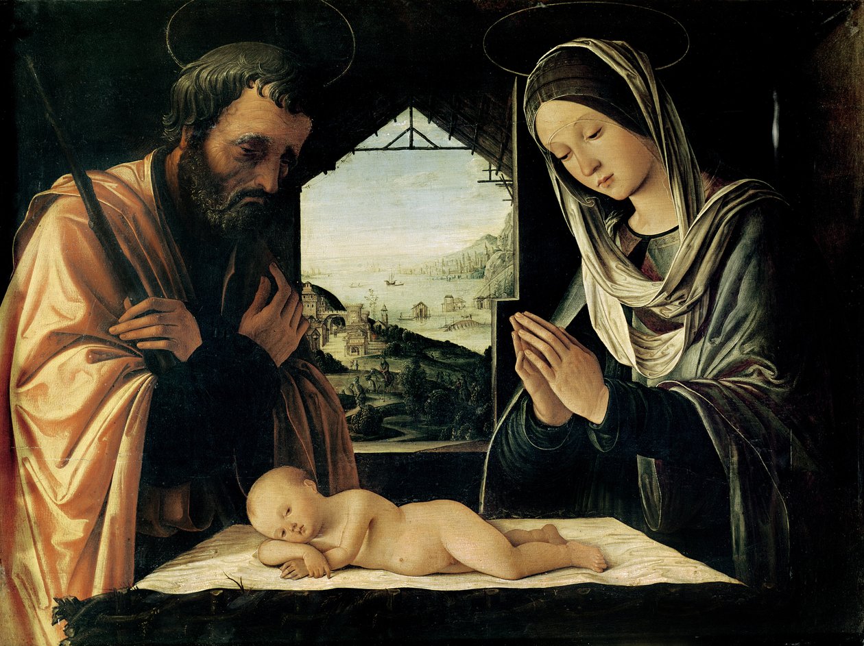 La Natività, c.1490 da Lorenzo Costa