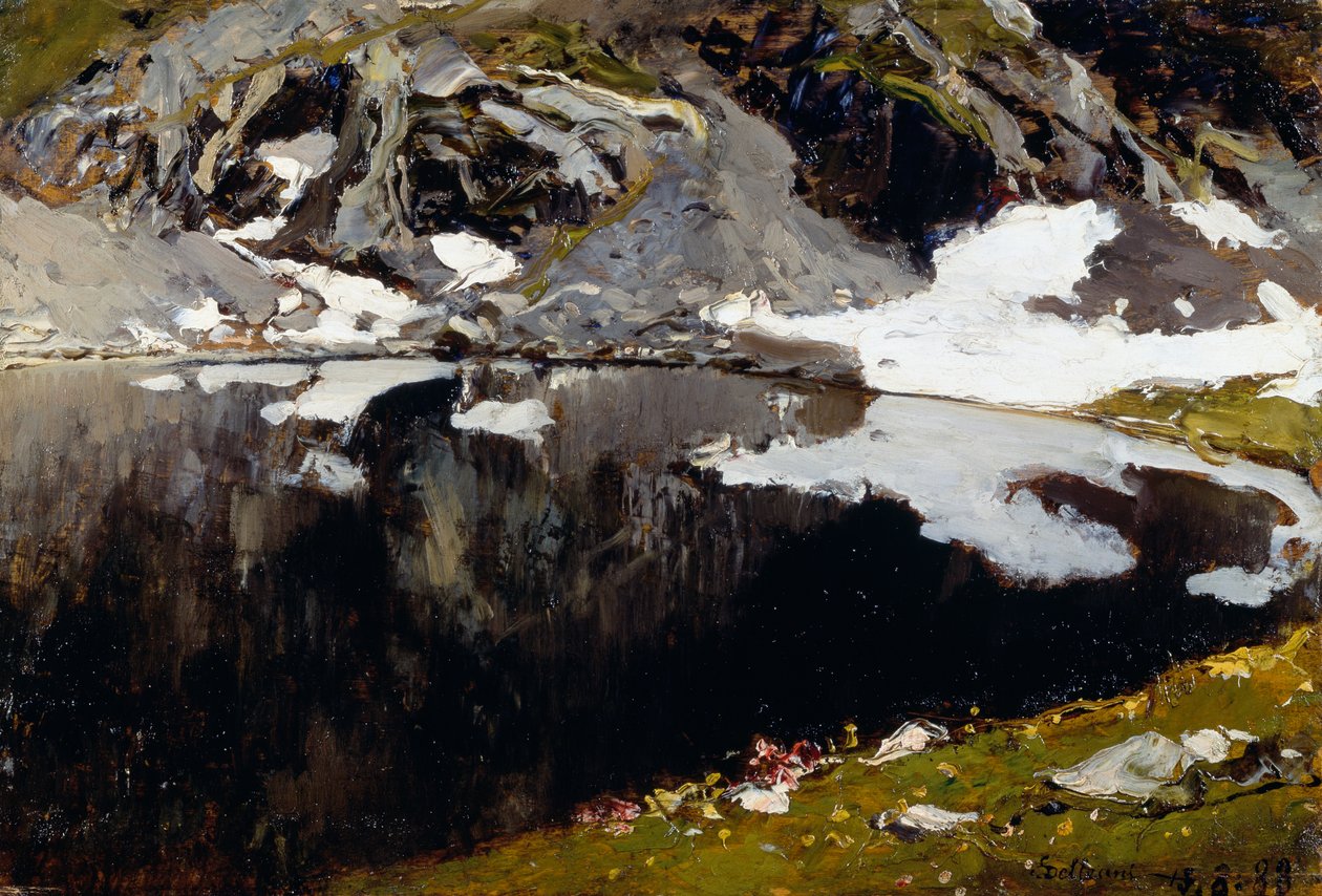 Lago Mucrone, Oropa da Lorenzo Delleani