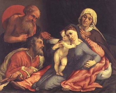 Sacra Famiglia da Lorenzo Lotto