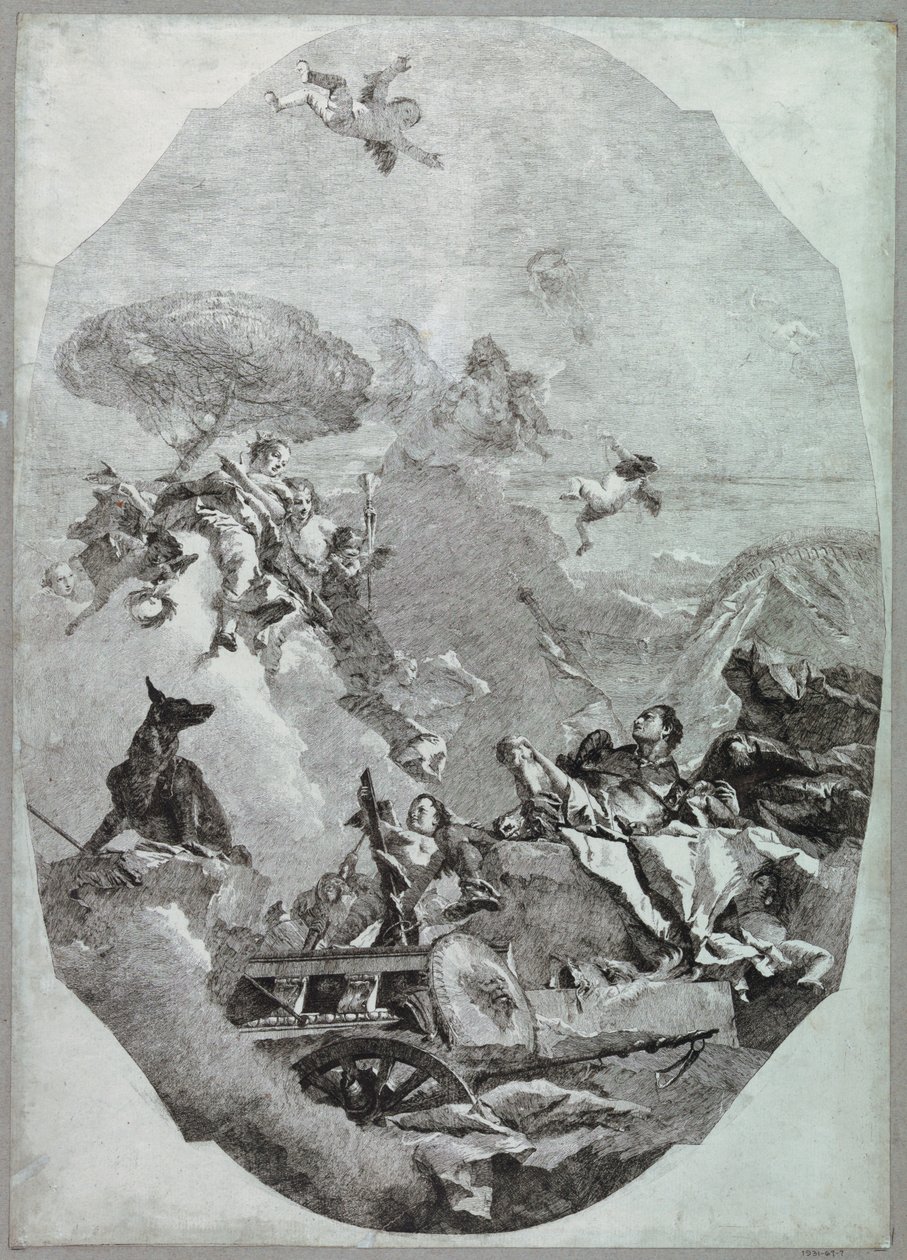 Il trionfo di Marte da Lorenzo Tiepolo