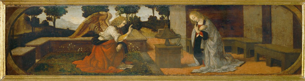 Annunciazione, parte di una predella ... da Lorenzo di Credi