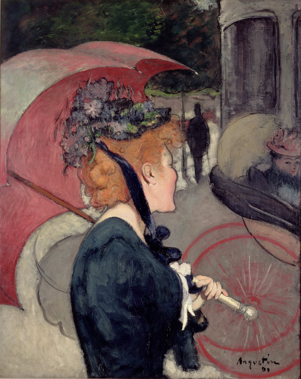 Donna con ombrello, o La passeggiata, 1891 da Louis Anquetin