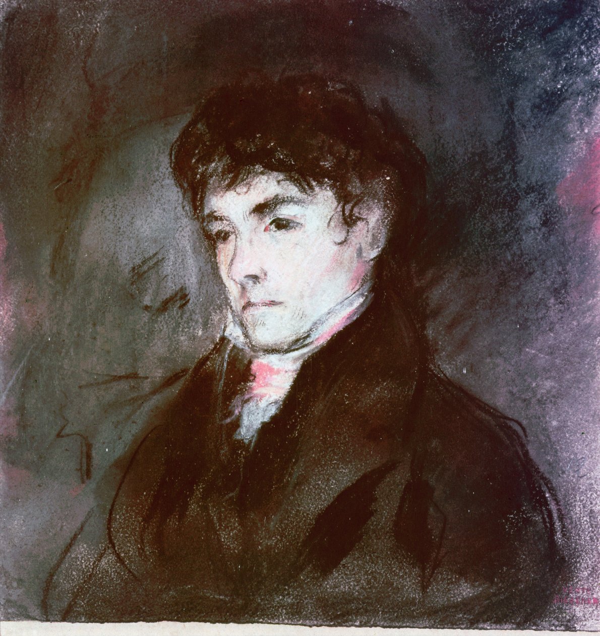 Ritratto di Eugène Delacroix, c.1827 da Louis Antoine Leon Riesener