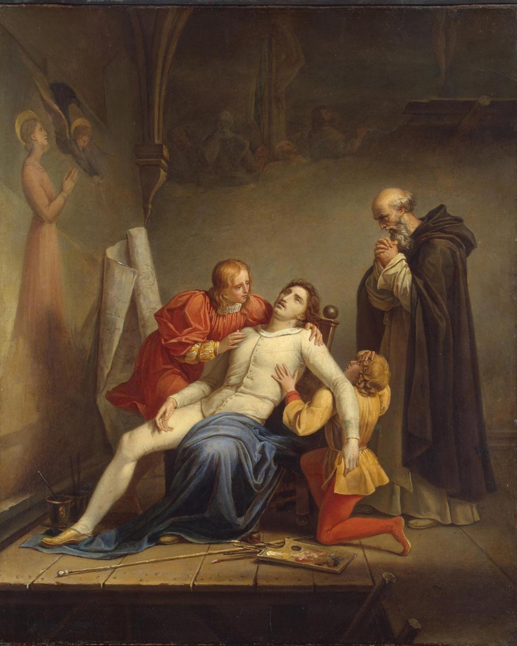 La morte di Masaccio, c.1817 da Louis Charles Auguste Couder