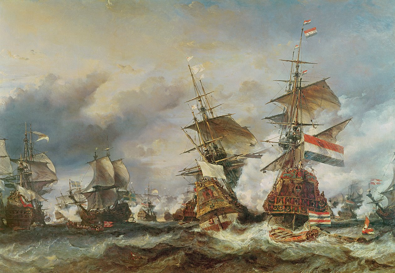 La battaglia di Texel, 29 giugno 1694 da Eugene Isabey