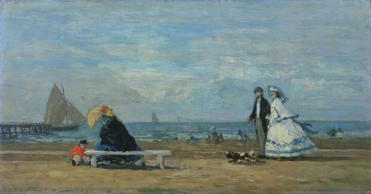 Spiaggia a Trouville da Eugene Louis Boudin
