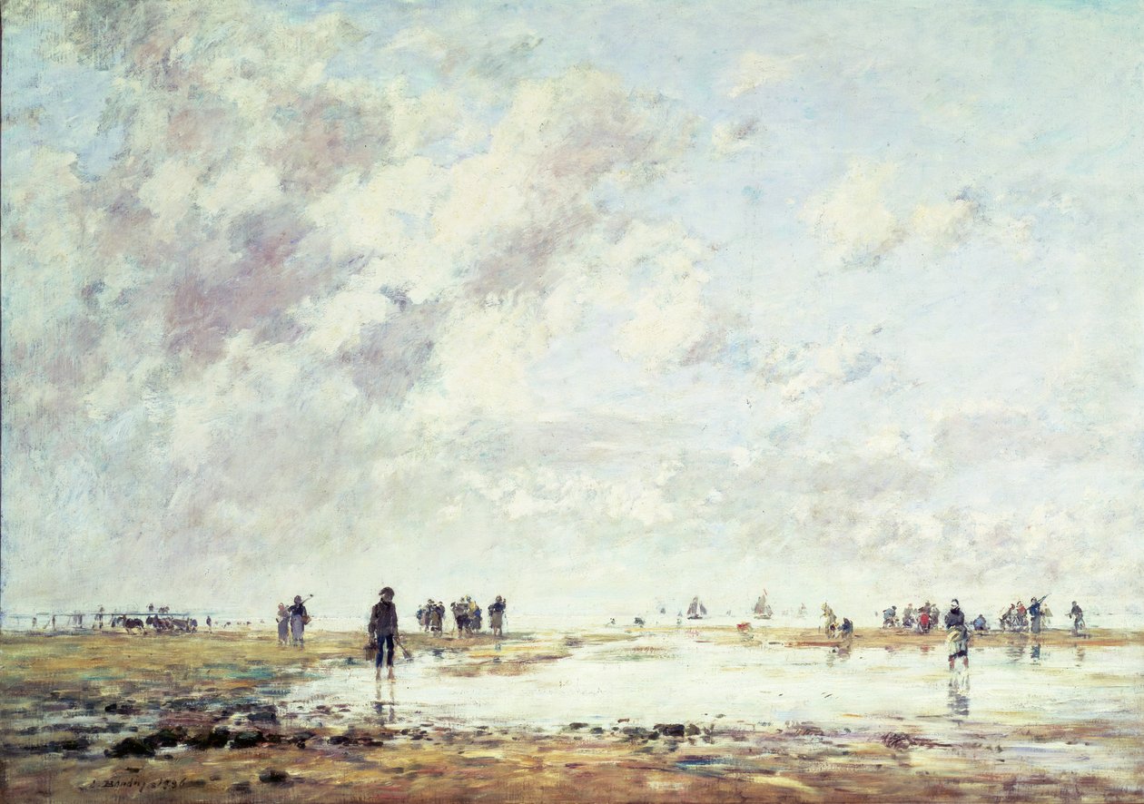 Bassa marea a Étaples, 1886 da Eugene Louis Boudin