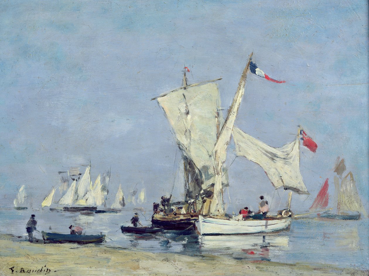 Barche a vela da Eugene Louis Boudin