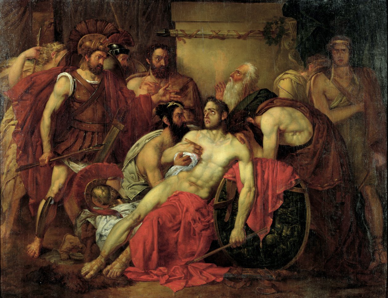 La morte di Epaminonda da Louis Gallait