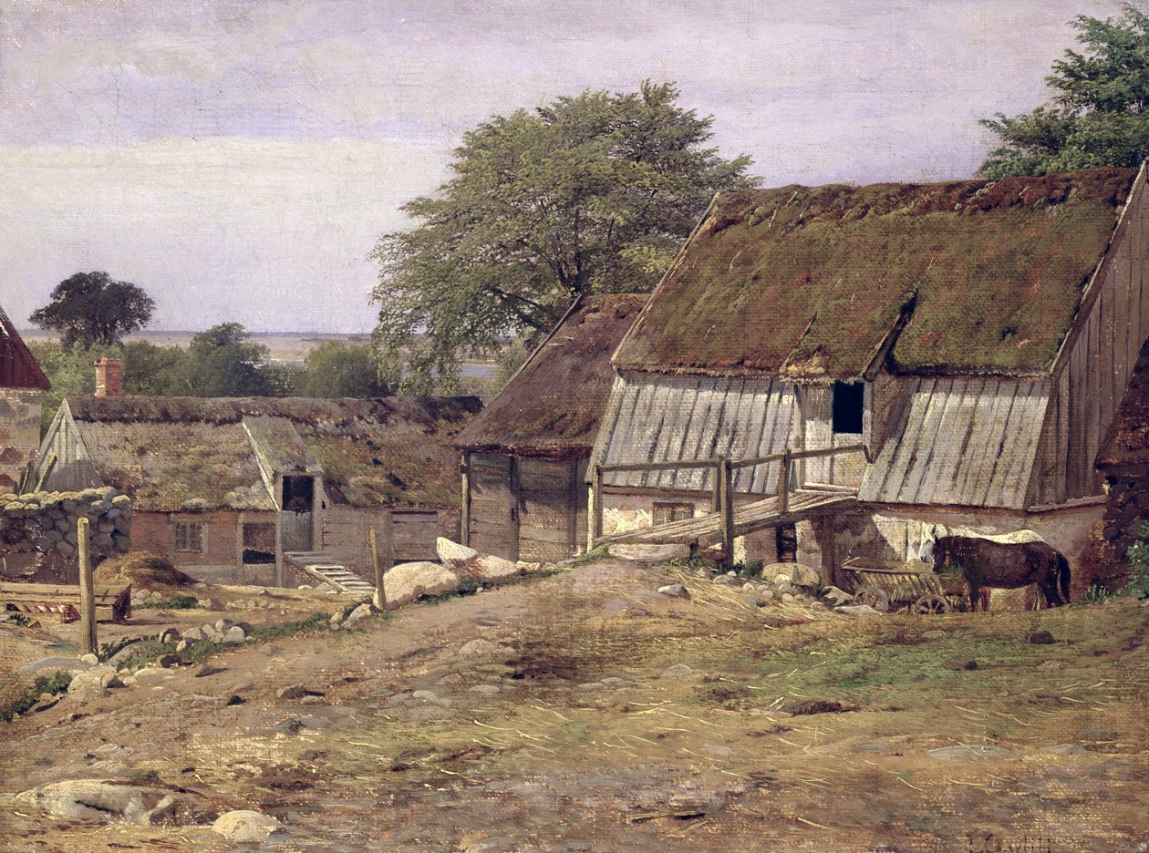 Una fattoria in Svezia, 1834 da Louis Gurlitt