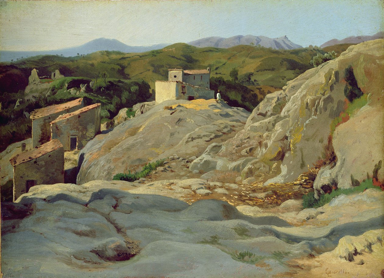 Un villaggio tra le montagne da Louis Gurlitt