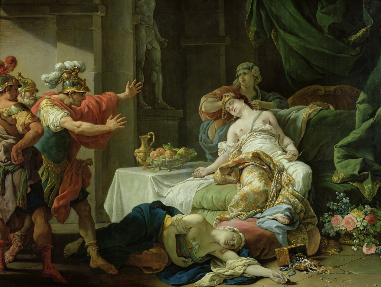 La morte di Cleopatra, 1755 da Louis Jean François Lagrenée