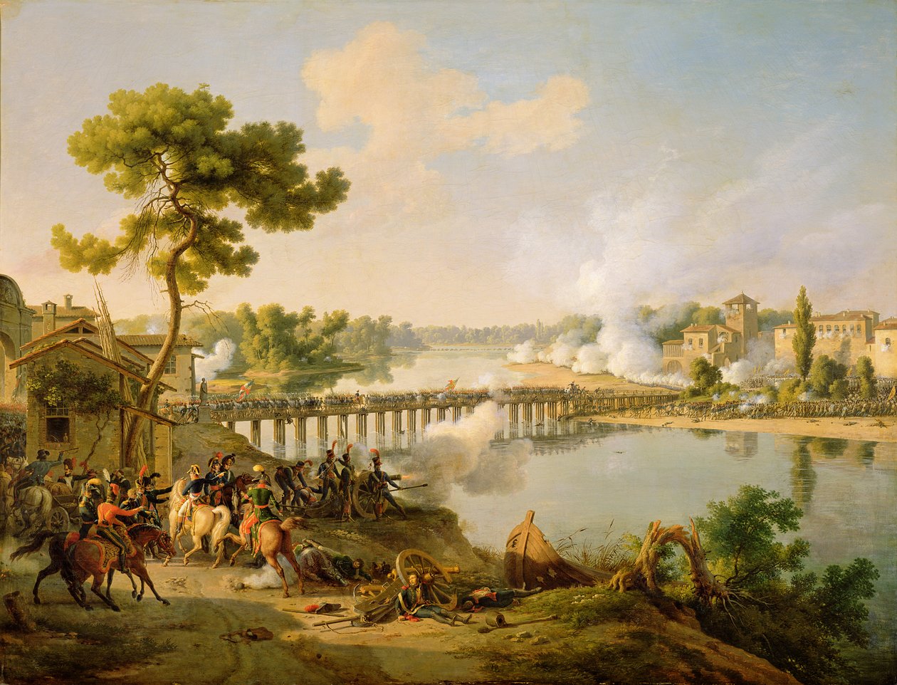 Il generale Bonaparte (1769-1821) dà ordini alla battaglia di Lodi, 10 maggio 1796, c.1804 da Louis Lejeune